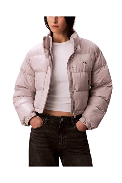 Calvin Klein Γυναικείο Puffer Μπουφάν Γκρι LV047D504G-QJL