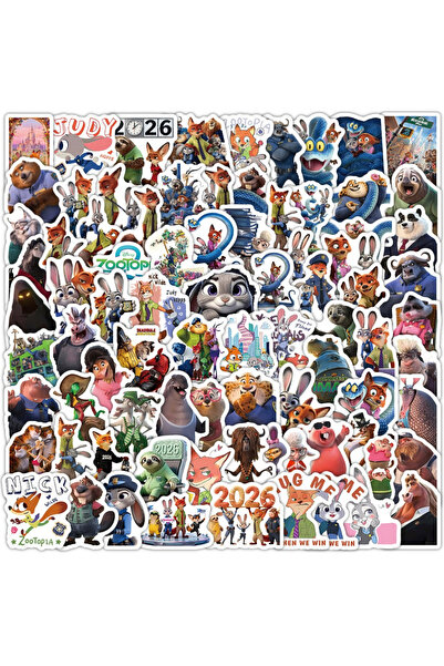 Choice 100PCS 100pcs Zootopia 2 Stickers Cartoon Decoration Laptop Skateboard...