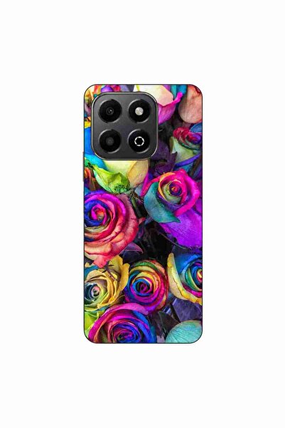 OEM Husa compatibila cu Honor X6b Silicon Gel Tpu Model Trandafiri Colorati
