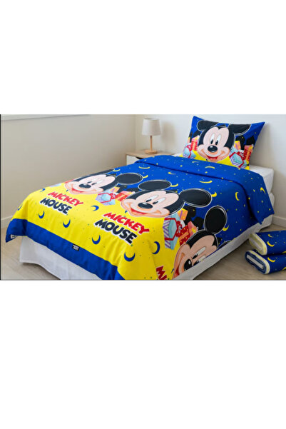 J. STAR Kids Bedsheet Blue Color, Single Flat Sheet & Pillow Case