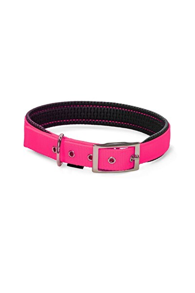 Pet Interest Neoprene Fluo Κολάρο Σκύλου σε Ροζ Χρώμα Extra Small 1.6×35cm