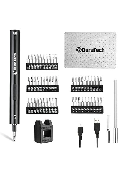 DURATECH Electric Precision Screwdriver Set, 55 pcs Mini Electric Screwdriver...