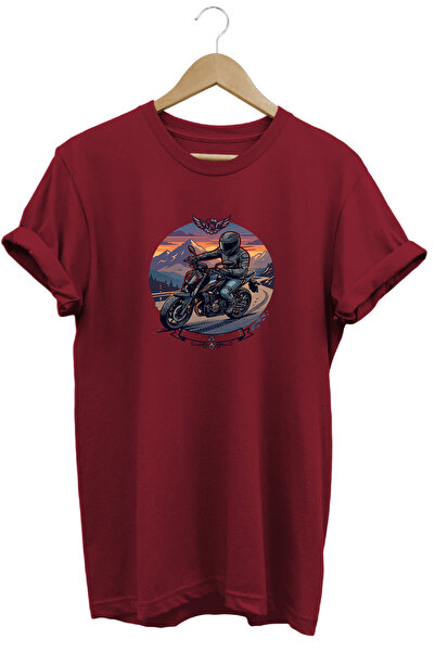 remonz Tricou pentru bărbați cu imprimeu motocicletă, design retro vintage, i...