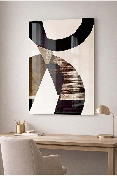 Zevahir Mobilya Dekorasyon Tablou decorativ minimalist geometric din sticlă t...