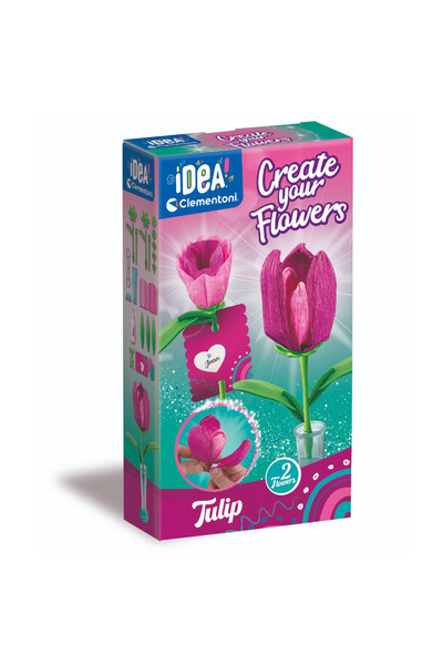 CLEMENTONI Set de creat 2 flori, Idea, Lalele