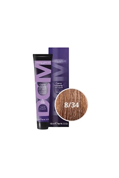Diapason Cosmetics Milano Vopsea de păr Diapason Milano 8/34, Blond Mahon Aur...