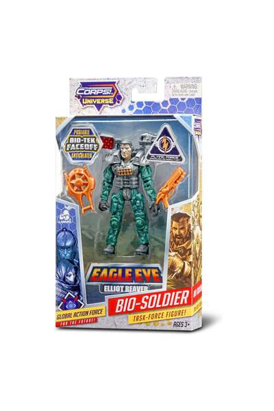 Lanard Toys Soldier set with accessories, Elliot Reaver, The Corps Universe,