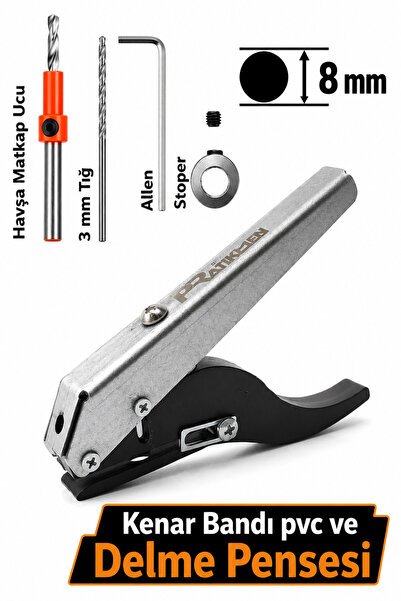 pratikmen Kenar Bandı Pvc ve Delme Pensesi 8 MM