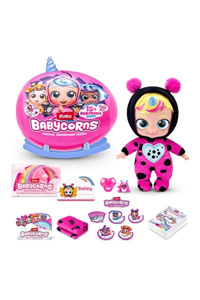 Rainbocorns Jucarie de plus surpriza, Rainbocorns, Babycorns, 15 surprize