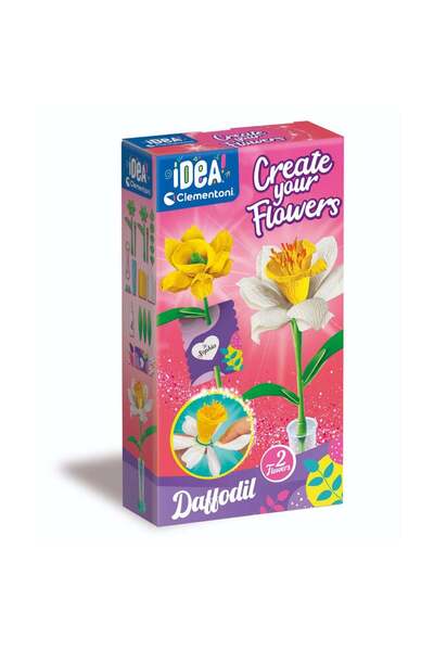 CLEMENTONI Set de creat 2 flori, Idea, Narcise