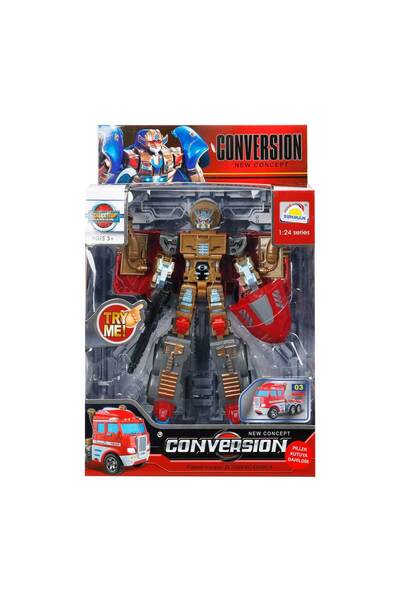 Sunman Robot transformabil in camion cu sunete si lumini, 22 cm