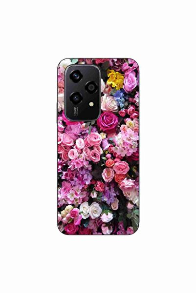 OEM Husa compatibila cu Honor 200 Lite Silicon Gel Tpu Model Trandafiri Roz