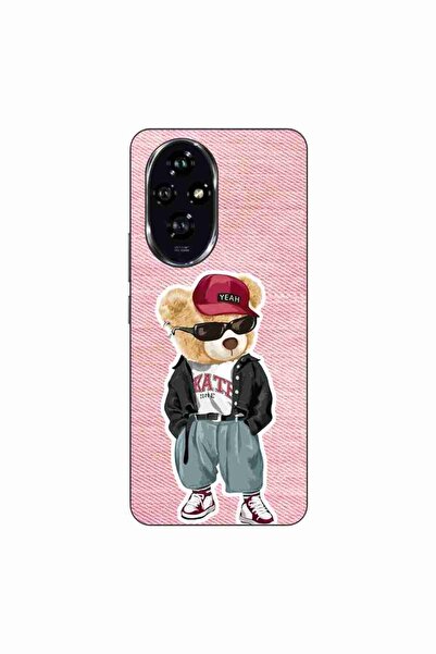OEM Husa compatibila cu Honor 200 Silicon Gel Tpu Model Pink Jeans Bear