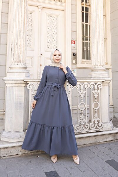 GÖZDE GİYİM Smooth lace dress