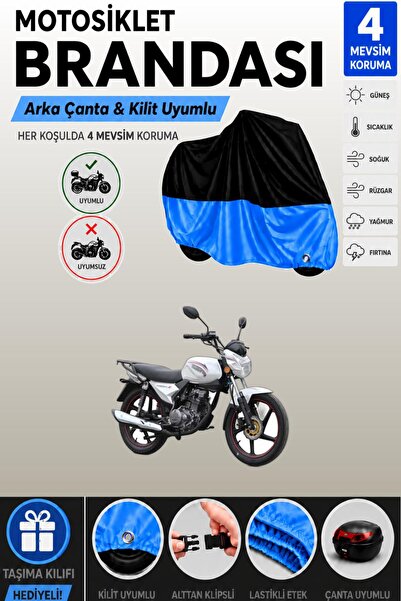 Cemku Double Black Top - Blue Bottom, Rear Bag Compatible Kuba Razore 100 Mot...