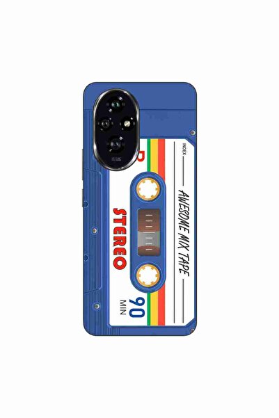 OEM Husa compatibila cu Honor 200 Silicon Gel Tpu Model Caseta Vintage Mix Tape