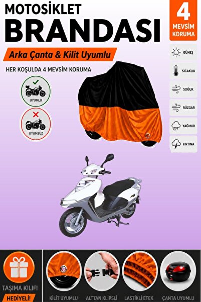 Cemku Double Black Top - Orange Bottom, Rear Bag Compatible Arora Ar 50 Speci...