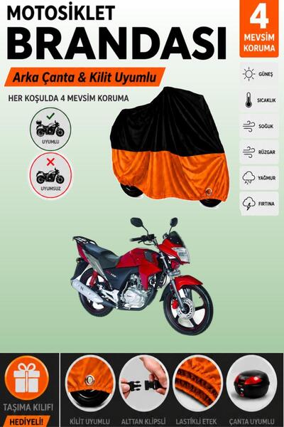 Cemku Double Black Top - Orange Bottom, Rear Bag Compatible Bisan Tornado Fkt...