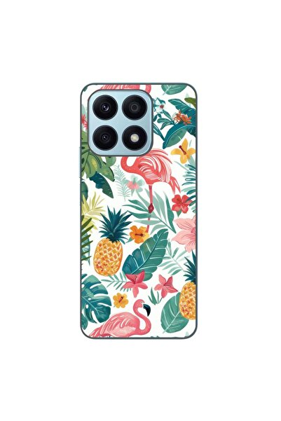 OEM Case compatible with Honor X8a Silicone Gel Tpu Tropical Pattern