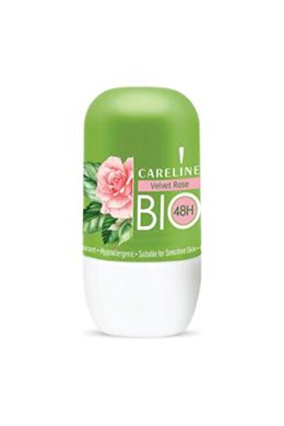 Careline Deodorant Antiperspirant Roll-on - Trandafir de Catifea, 75 ml