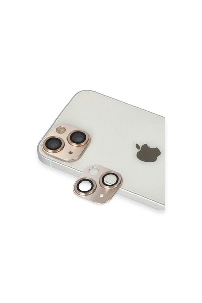 Ethab Ticaret GLB-STL41414 iPhone 13 Pro Aluminum Camera Lens - Gold