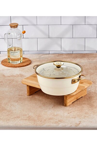 tacev Taç Crispy Chips Enamel Frying Pan 22 cm
