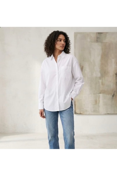 Marka Giyim Oversize White Shirt
