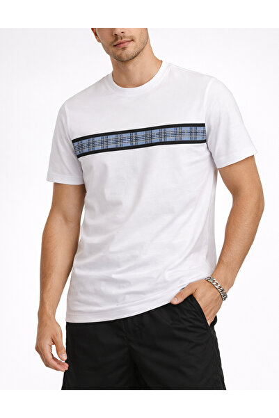 Evendi T-Shirt - Λευκό - Κανονική εφαρμογή