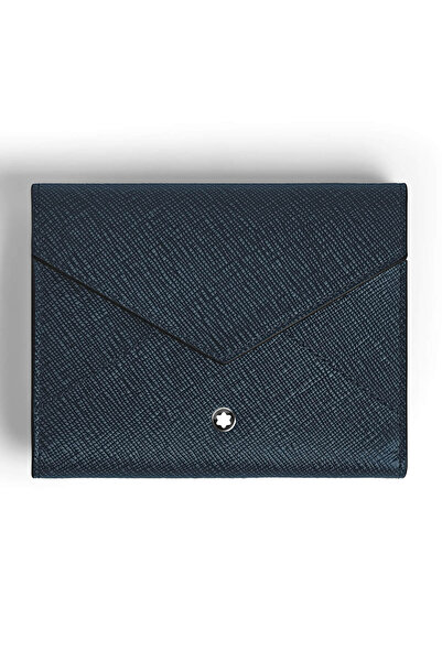 Montblanc Sartorial 6lı Trio Tweed Mavi Cüzdan 220341