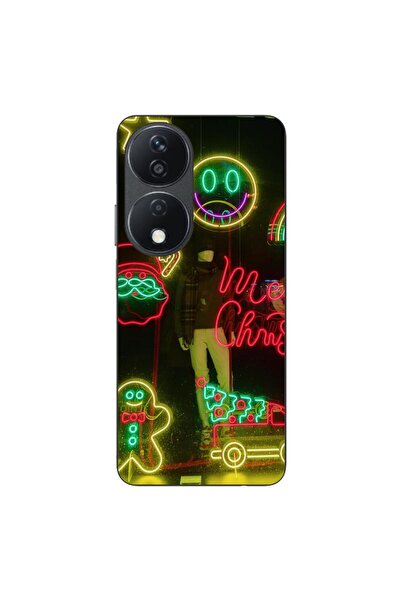 OEM Husa compatibila cu Honor X7b Silicon Gel Tpu Model Craciun Vitrina Neon ...