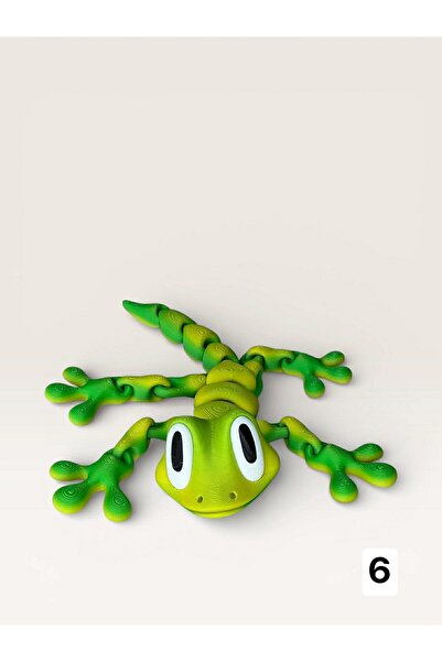 Cristina Elena Valcoci I.I. Magnet decorativ Gecko articulat – Figurină flexi...