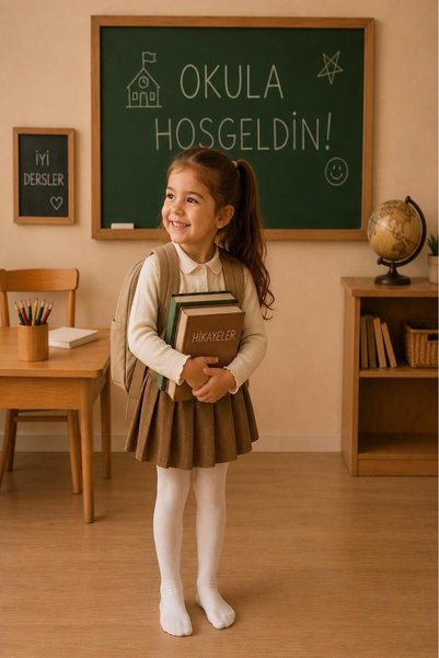 Lakoren Girl's Cotton Plain Pantyhose White School Socks 2-Piece