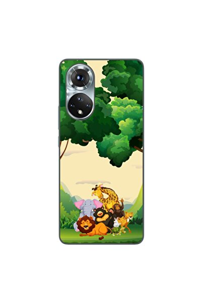 OEM Husa compatibila cu Honor 50 Silicon Gel Tpu Model Jungla cu Animale