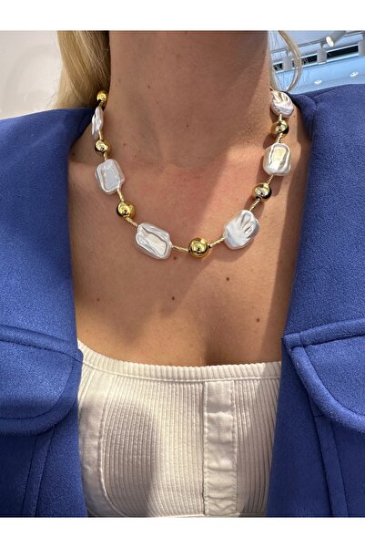 GLARE JEWELRY CO قلادة إزيمي إنسي موديل تريند من الفولاذ المقاوم للصدأ 45+5 سم