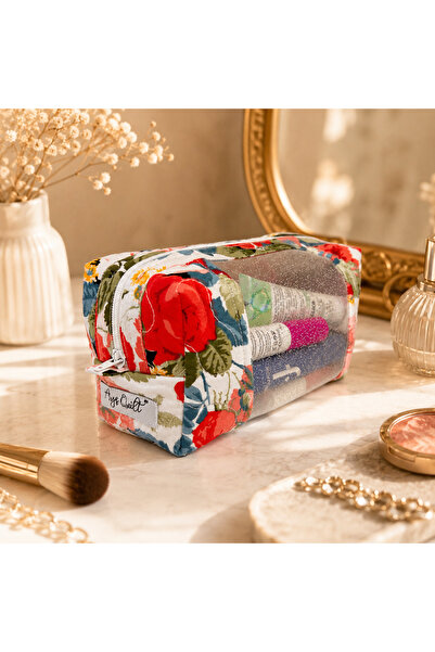 Ays Quilt Transparent Detailed Makeup Bag – Large Travel Organizer