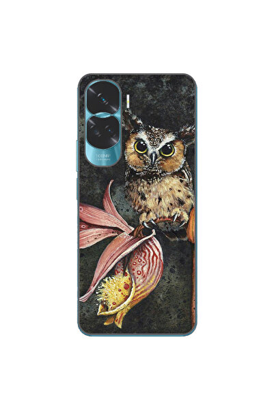 OEM Husa compatibila cu Honor 90 Lite 5G Silicon Gel Tpu Model Owl Painted