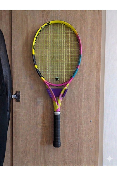 ENC Tasarım Tenis Raketi Duvar Askı Aparatı – Pratik Raket Tutucu Stand
