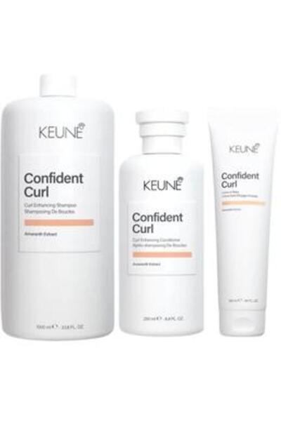 Keune Pachet pentru Par Cret - Confident Curl Curl Enhancing: Sampon 1000 ml,...