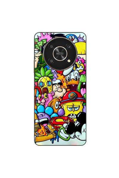 OEM Husa compatibila cu Honor X30 Silicon Gel Tpu Model Pop Art Cartoons