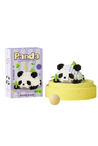 Crocodileskids Set de construcție, Leski, Model Panda cu bambus, 159 piese, M...