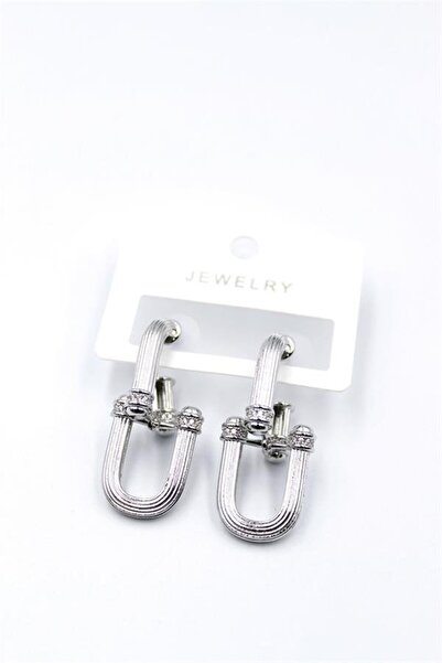 atastore2017 Tf Chain Earrings - Silver