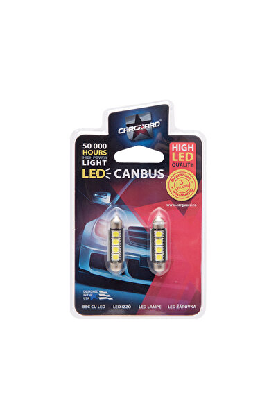 CarGuard Bec LED auto Sofit 39 mm, 12V, 3W, 6000K, 72 lm