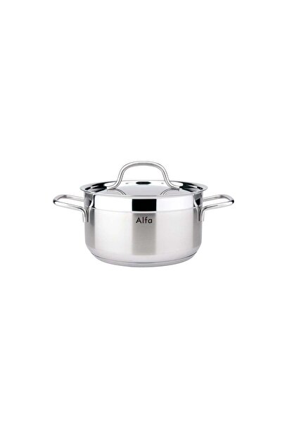 Alpha Stainless Steel Cooking Pot 6.3 Liters 24 x 12 cm 24 AL 20