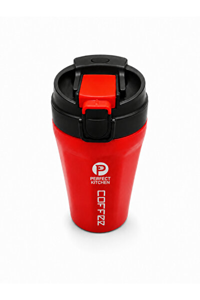 Perfect Kitchen Coffee Mug 420ML Red Stainless Steel
