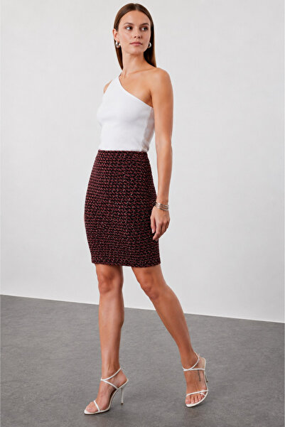 Albie Women's Skirt Stylish Lycra Knitted Pencil Skirt