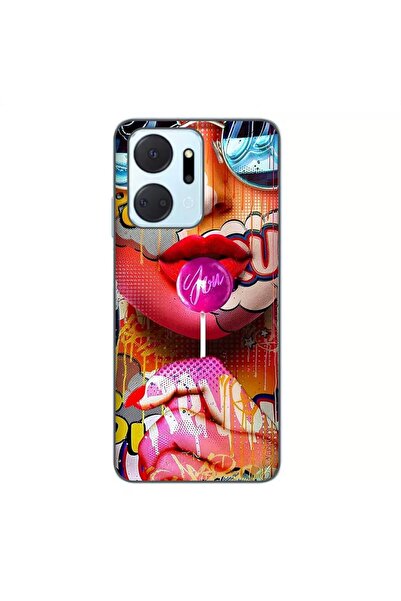 OEM Husa compatibila cu Honor X7a Silicon Gel Tpu Model Pop Art Lolipop