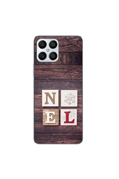 OEM Case compatible with Honor X8 Silicone Gel Tpu Christmas Noel Wood Pattern
