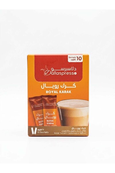 Dallaspresso دال إيسبرو كاراك رويال - شاي كاراك فوري بالهيل والزعفران، 10 أكياس