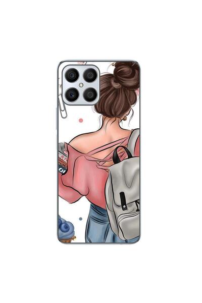 OEM Husa compatibila cu Honor X8 Silicon Gel Tpu Model Girl Fashion School