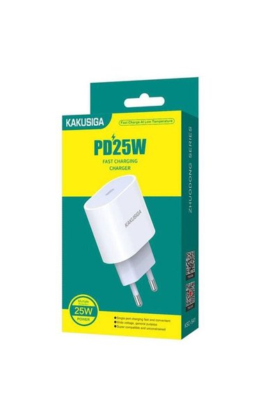 KAKUSİGA Încărcător de rețea Kaku KSC-541, Încărcare rapidă, 25W, 1xUSB-C, PD, Alb